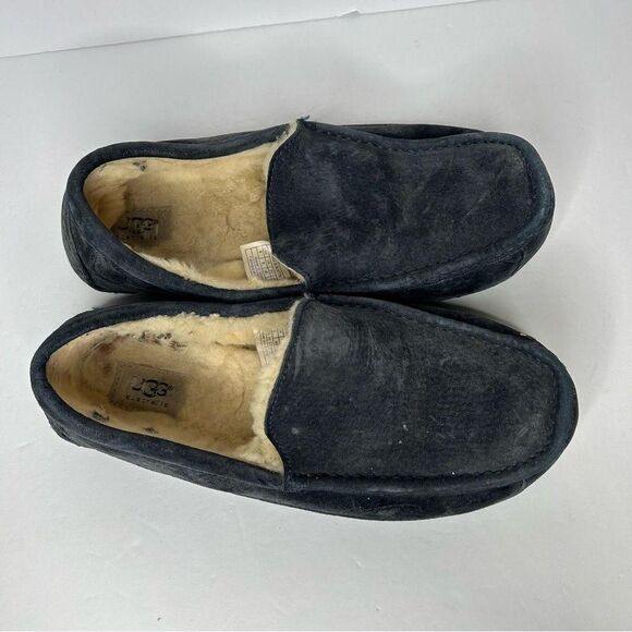 Ugg Men\'s grey shearling Slippers mens 9 main image 8